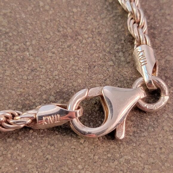 1922 Peace Dollar Sterling Pendant 30" Rope Chain Necklace - Picture 7 of 8